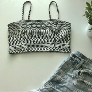 Tribal Print Crop Top!